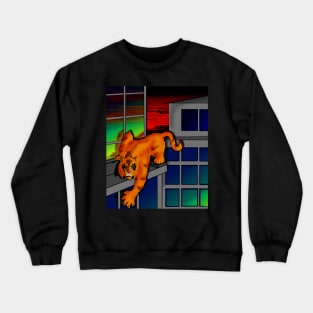 Tiger on a Ledge Crewneck Sweatshirt